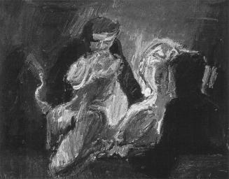 Georg Eisler, Loge, 1967, Öl auf Leinwand, 80 × 100 cm, Verbleib unbekannt