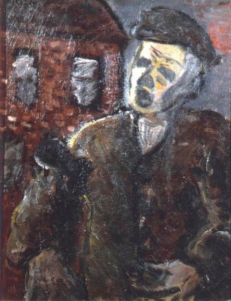 Georg Eisler, Blinder Bettler, 1946, Öl auf Leinwand, 60 × 50 cm, Manchester City Art Gallery