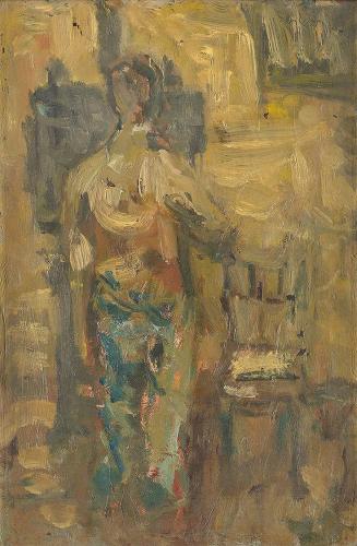 Georg Eisler, Der Maler, 1958, Öl auf Leinwand, 39,5 × 26,3 cm, Georg und Alice Eisler - Fonds  ...