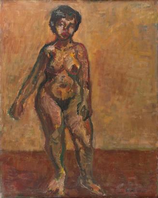Georg Eisler, Stehende, 1959–1960, Öl auf Leinwand, 90,5 × 72,5 cm, Georg und Alice Eisler - Fo ...