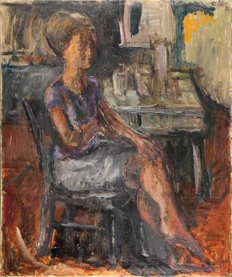 Georg Eisler, Damenbildnis, 1962, Öl auf Leinwand, 65,5 × 54,5 cm, Museum der Moderne Salzburg, ...