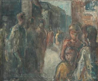Georg Eisler, Straße, 1962, Öl auf Leinwand, 50 × 60,4 cm, Georg und Alice Eisler - Fonds für b ...