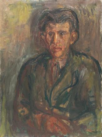 Georg Eisler, Porträt Jánossy, 1963, Öl auf Leinwand, 71,5 × 54 cm, Georg und Alice Eisler - Fo ...