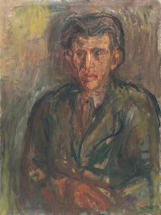 Georg Eisler, Porträt Jánossy, 1963, Öl auf Leinwand, 71,5 × 54 cm, Georg und Alice Eisler – Fo ...