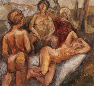 Georg Eisler, Die Lebensalter der Frau, 1963, Öl auf Leinwand, 110 × 120 cm, Verbleib unbekannt