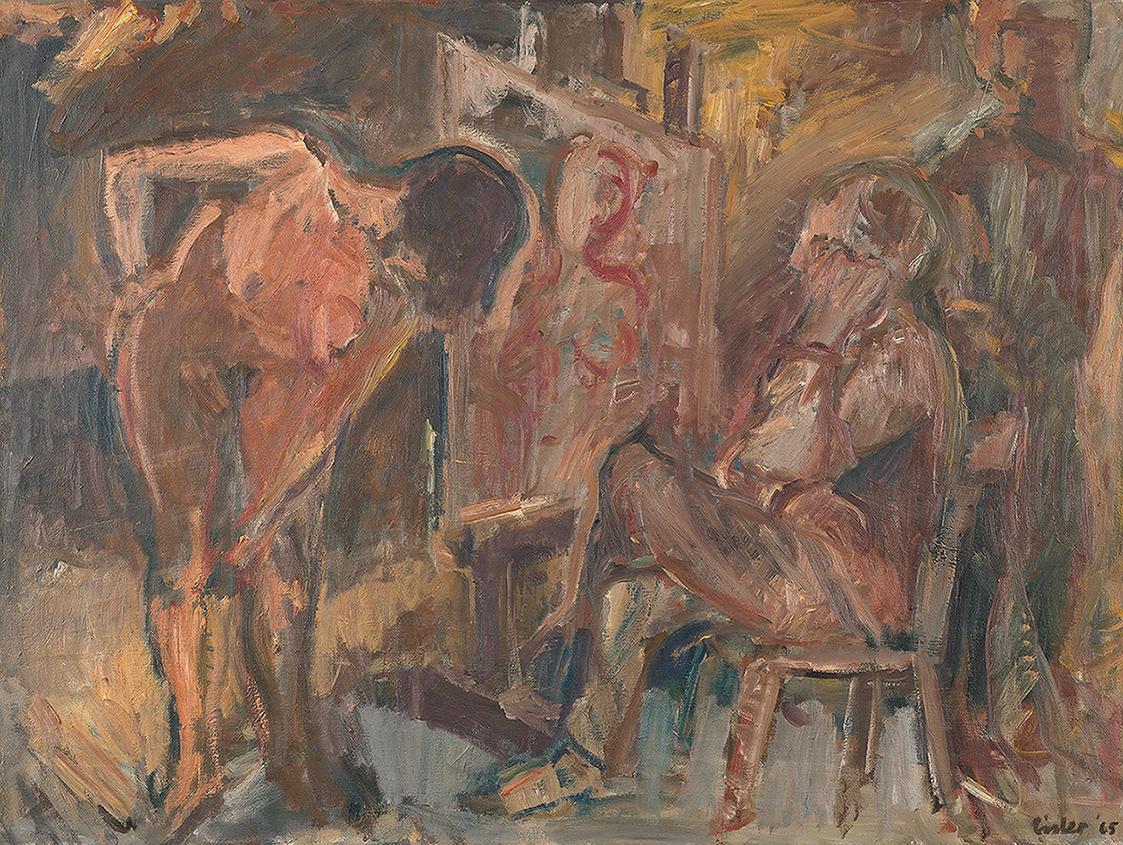 Georg Eisler, Interieur, 1965, Öl auf Leinwand, 75 × 100 cm, Georg und Alice Eisler – Fonds für ...