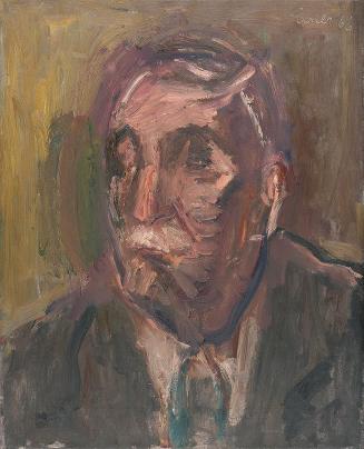 Georg Eisler, Studie Bürgermeister Marek, 1966, Öl auf Leinwand, 44,7 × 36 cm, Georg und Alice  ...