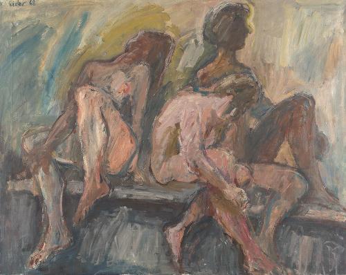 Georg Eisler, Drei Frauen, 1968, Öl auf Leinwand, 80 × 100 cm, Georg und Alice Eisler – Fonds f ...