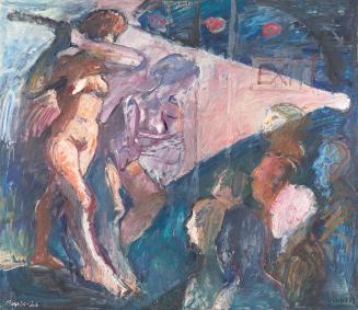 Georg Eisler, Phoenix-Club III, 1969, Öl auf Leinwand, 130 × 150 cm, Georg und Alice Eisler - F ...