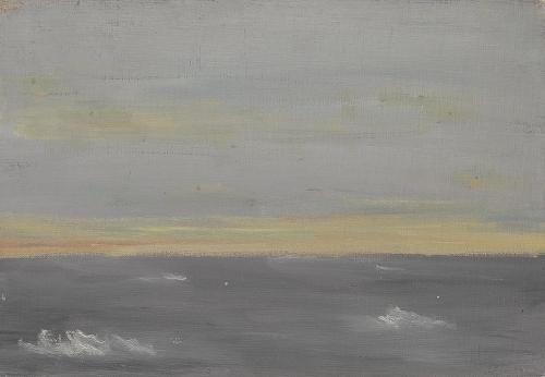 Georg Eisler, Kleines Meerstück, 1971, Öl auf Leinwand, 24 × 35 cm, Georg und Alice Eisler - Fo ...