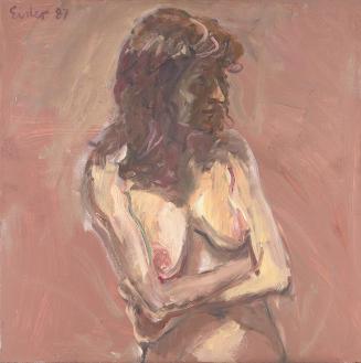 Georg Eisler, Freezing Nude, 1987, Öl auf Leinwand, 60 × 60 cm, Georg und Alice Eisler - Fonds  ...