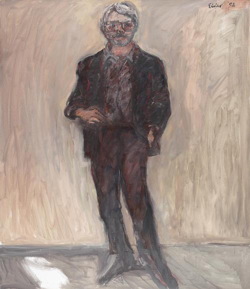 Georg Eisler, Porträt Gerhard Roth, 1992, Öl auf Leinwand, 150 × 130 cm, Georg und Alice Eisler ...