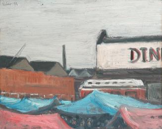 Georg Eisler, Camden Lock, 1977, Öl auf Leinwand, 36,5 × 45 cm, Georg und Alice Eisler - Fonds  ...