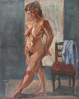 Georg Eisler, Stehende, 1982, Öl auf Leinwand, 99 × 78 cm, Georg und Alice Eisler - Fonds für b ...