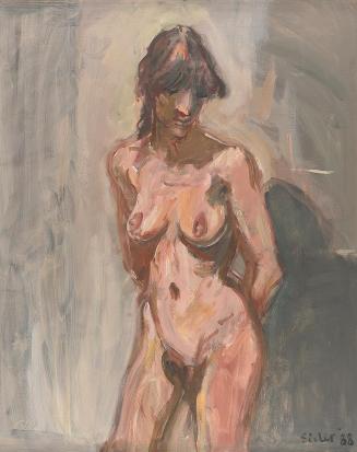 Georg Eisler, Stehende, 1988, Öl auf Leinwand, 100 × 80 cm, Georg und Alice Eisler - Fonds für  ...