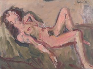 Georg Eisler, Liegende, 1996, Öl auf Leinwand, 59,6 × 80 cm, Georg und Alice Eisler – Fonds für ...