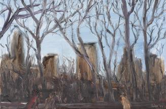Georg Eisler, New York, Central Park East, 1991, Öl auf Leinwand, 40 × 60 cm, Sammlung Konrad,  ...