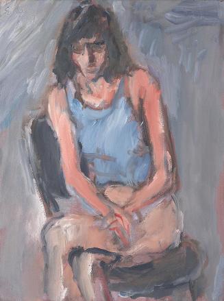 Georg Eisler, Sitzende, 1997, Öl auf Leinwand, 40 × 30 cm, Georg und Alice Eisler – Fonds für b ...