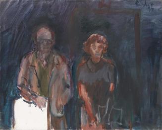 Georg Eisler, Kleines Doppelporträt, 1997, Öl auf Leinwand, 36 × 45 cm, Georg und Alice Eisler  ...