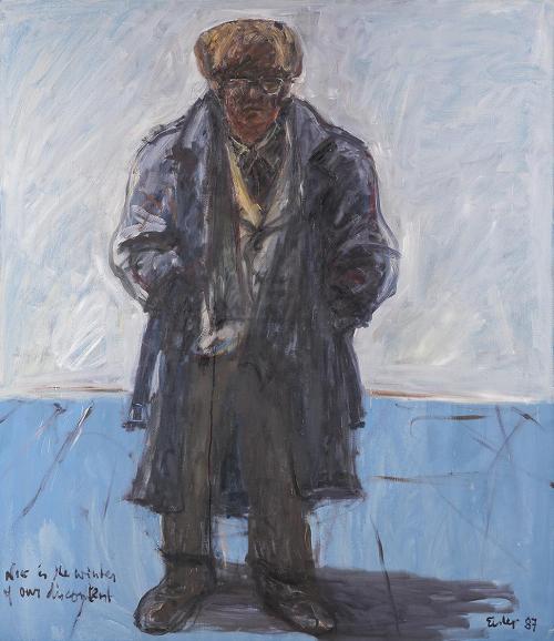 Georg Eisler, Now is the Winter of our Discontent, 1987, Öl auf Leinwand, 150 × 130 cm, Museum  ...