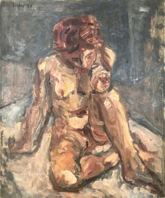 Georg Eisler, Sitzender Akt, 1959, Öl auf Leinwand, 60,4 × 50,2 cm, Serge Sabarsky, Estate of S ...