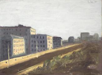 Georg Eisler, Zeitgeist I, 1982, Öl auf Leinwand, kaschiert auf Holzfaserplatte, 30,5 × 40 cm,  ...