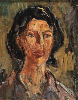 Georg Eisler, Portrait Hilde Spiel, 1967, Öl auf Leinwand, 42 × 33 cm