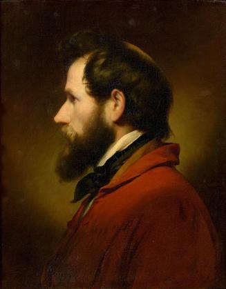 Friedrich von Amerling, Selbstporträt im Profil nach links, 1849, Öl auf Leinwand, 61,7 × 49 cm ...