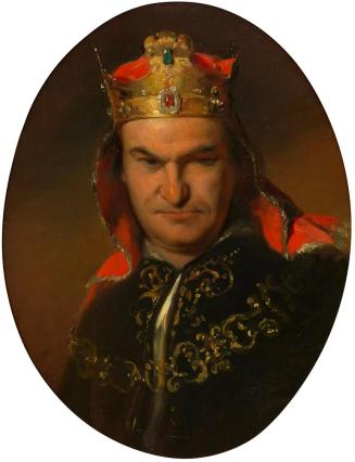 Friedrich von Amerling, Der Schauspieler Bogumil Dawison (1818–1872) als Richard III., 1853, Öl ...