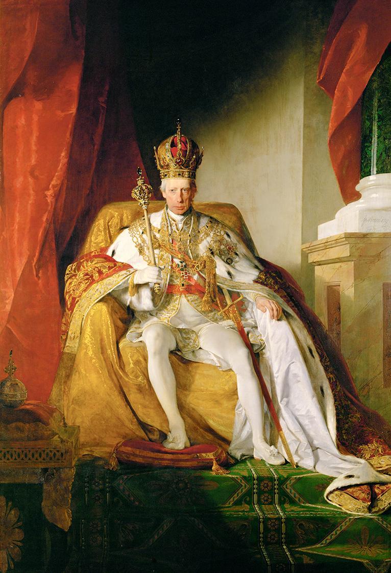 Friedrich von Amerling, Kaiser Franz I. von Österreich (1768–1835) im österreichischen Kaiseror ...