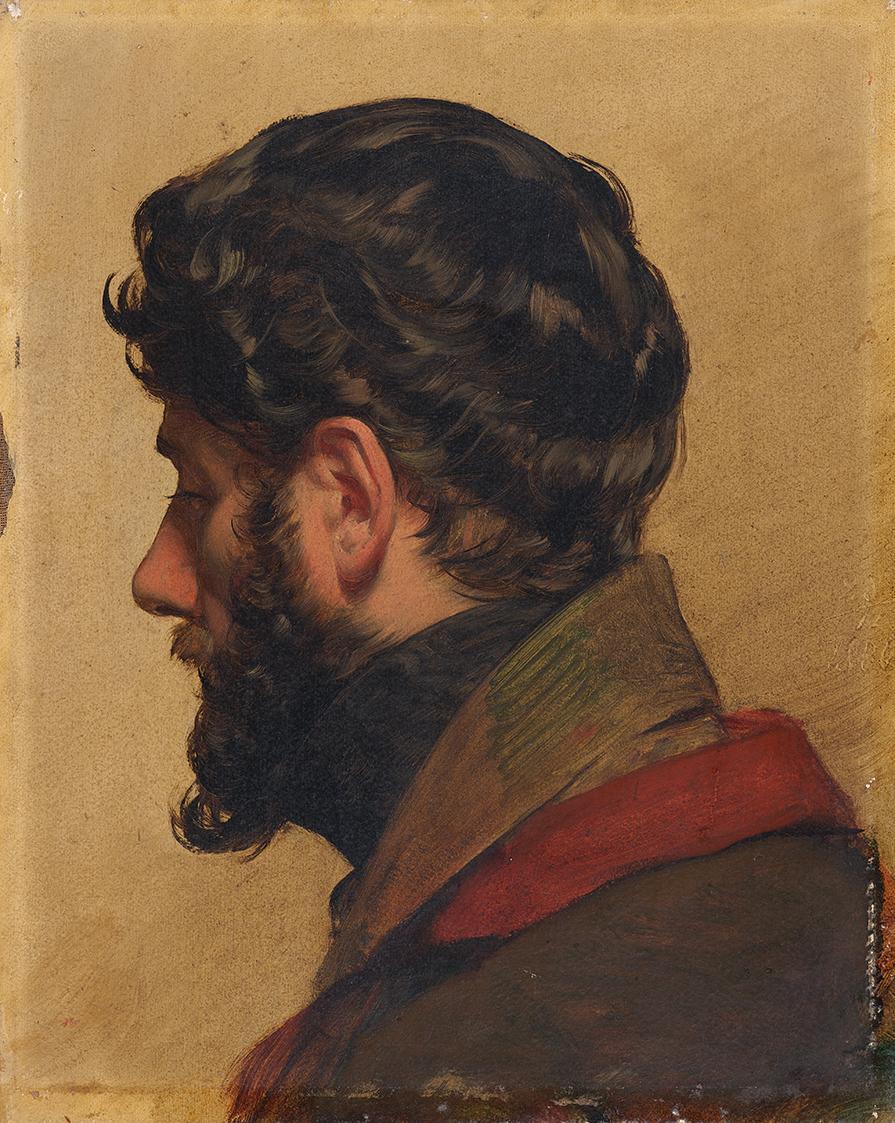 Friedrich von Amerling, Der Maler Franz Brudermann (1803–1858), um 1835, Öl auf Leinwand, 42,7  ...