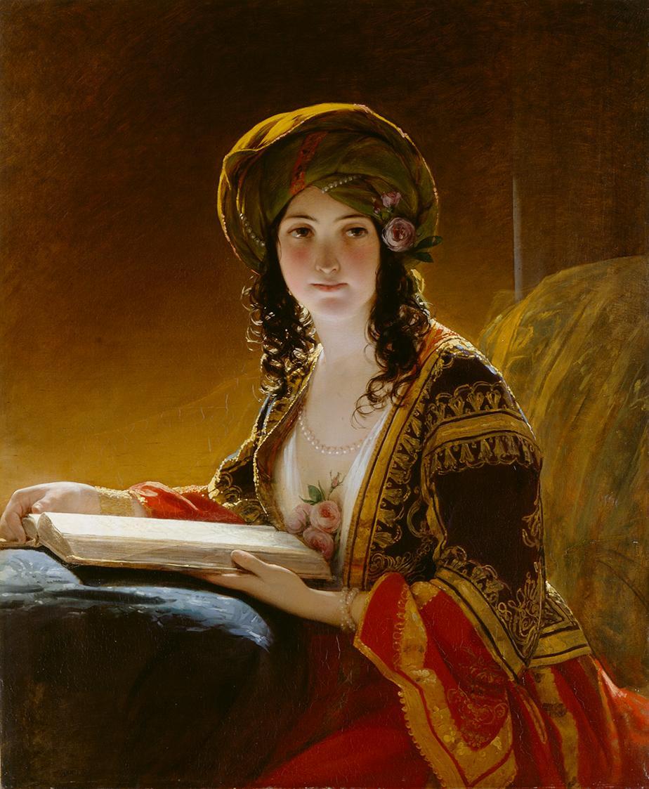 Friedrich von Amerling, "Die Morgenländerin“, 1839, Öl auf Leinwand, 94,5 × 79 cm, Privatbesitz