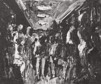 Georg Eisler, Métro, 1969, Öl auf Leinwand, 80 × 100 cm, Verbleib unbekannt