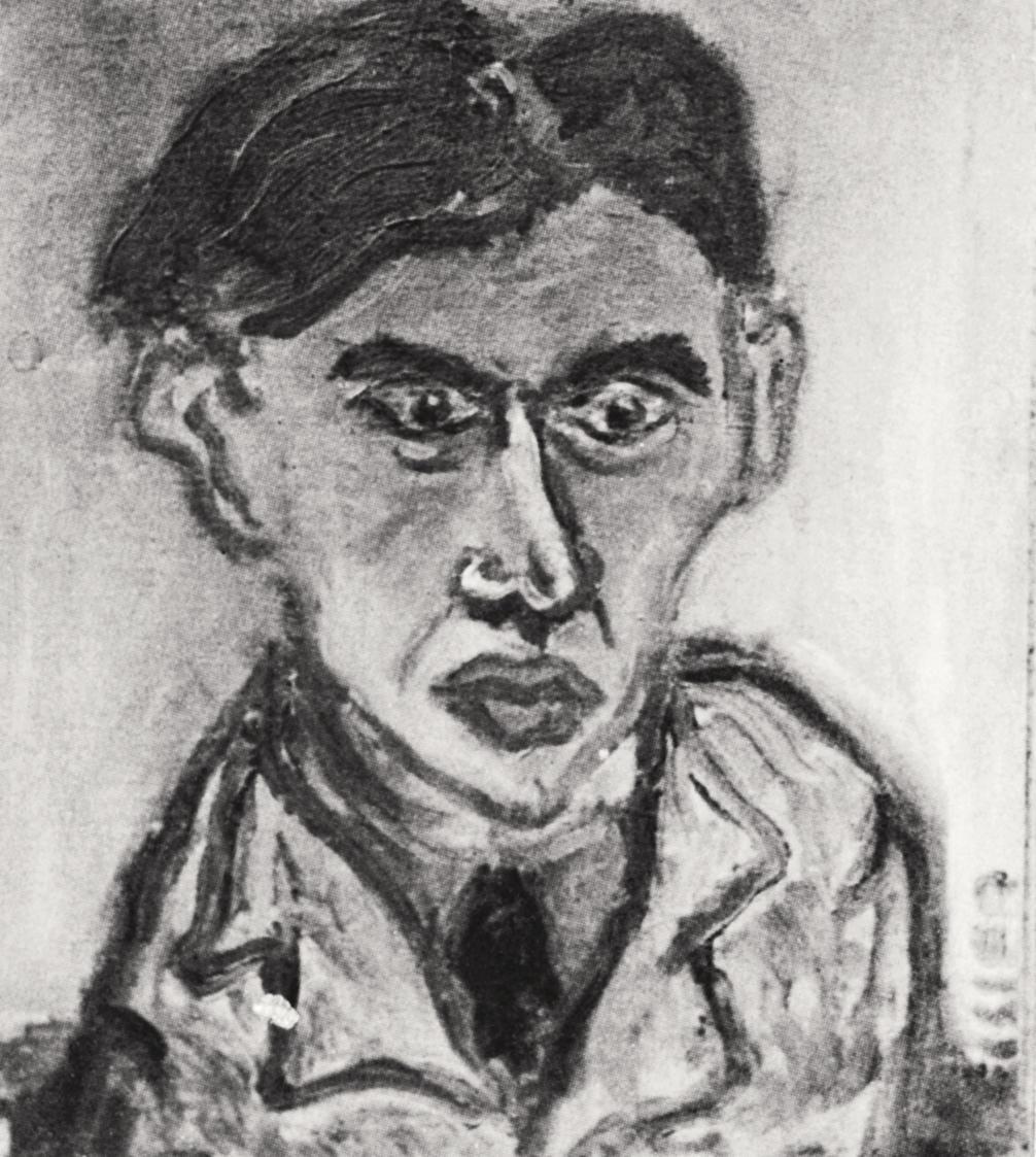 Georg Eisler, Porträt Jánossy, 1945, Öl auf Leinwand, 55 × 45 cm, Verbleib unbekannt