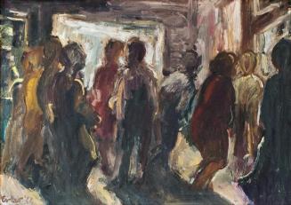 Georg Eisler, Soho II, 1966, Öl auf Leinwand, 60 × 80 cm, Sammlung Michael Horowitz