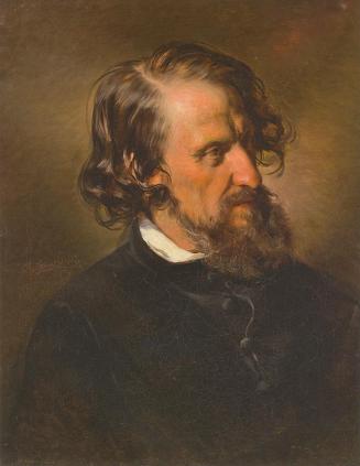 Friedrich von Amerling, Der Maler und Lithograf Josef Kriehuber (1800–1876), 1853, Öl auf Leinw ...