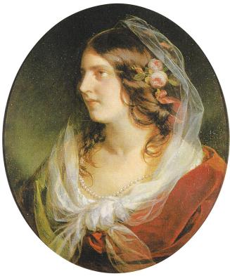 Friedrich von Amerling, Elisabeth Waysl, geb. Boschan, 1860, Öl auf Leinwand, 66 × 54 cm, Unbek ...