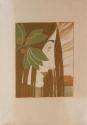 Koloman Moser, Probedruck Ein decorativer Fleck in "Roth und Grün", 1898, Farblithografie, Blat ...