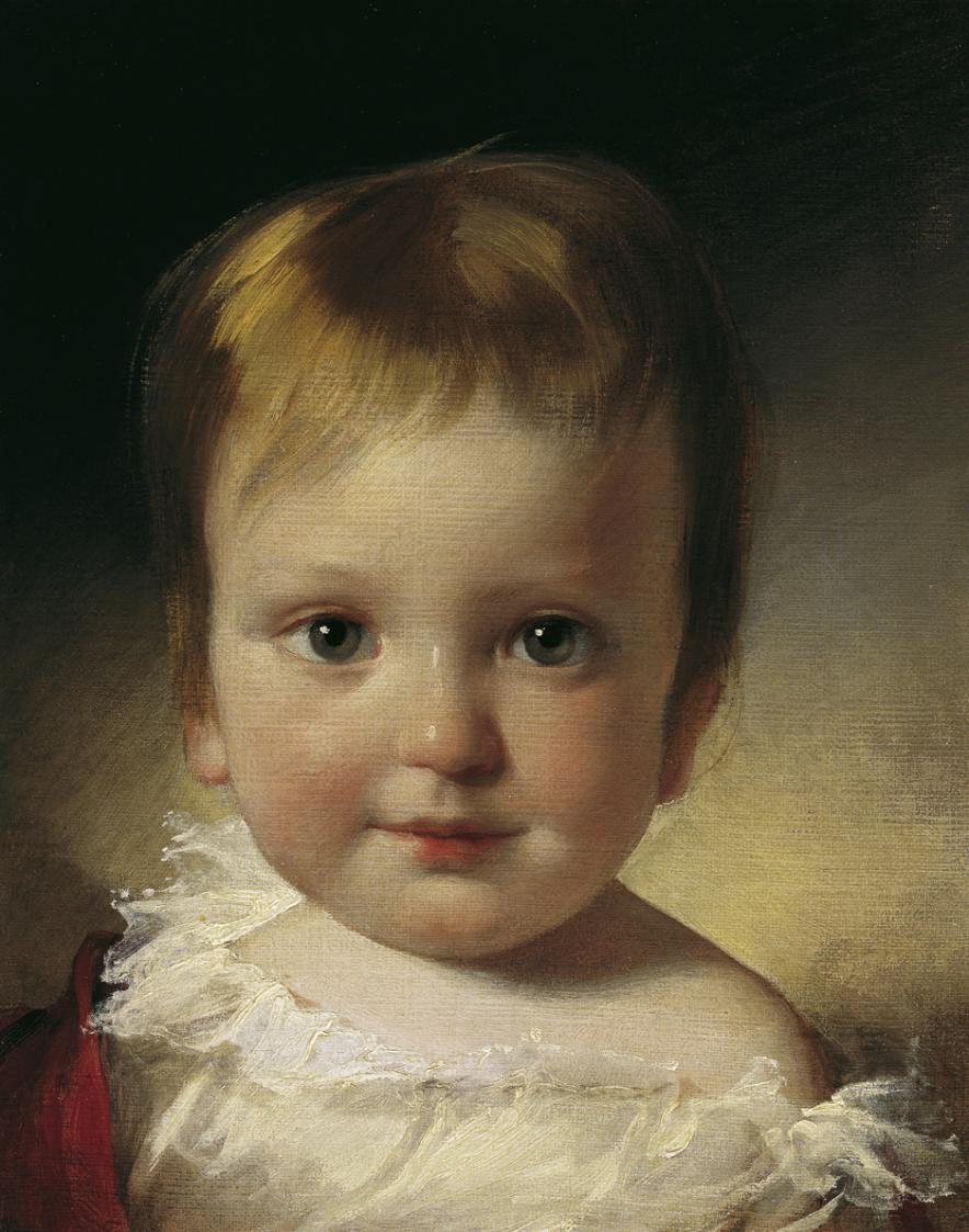 Friedrich von Amerling, Freiherr Alexander Vesque von Püttlingen (geb. 1834) als Kind, 1836, Öl ...