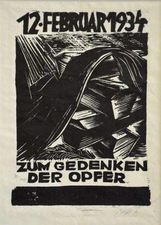 Otto Rudolf Schatz, 12. Februar 1934, 1934, Holzschnitt, 23,6 × 17 cm