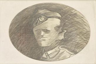 Kurt Hüpfner, Portrait (Vater), 1972, Kohle auf Papier, 25,5 × 35 cm, Belvedere, Wien, Inv.-Nr. ...