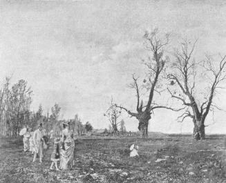 Tina Blau, Apriltag im Prater, 1883, Öl auf Leinwand, unbekannter Verbleib