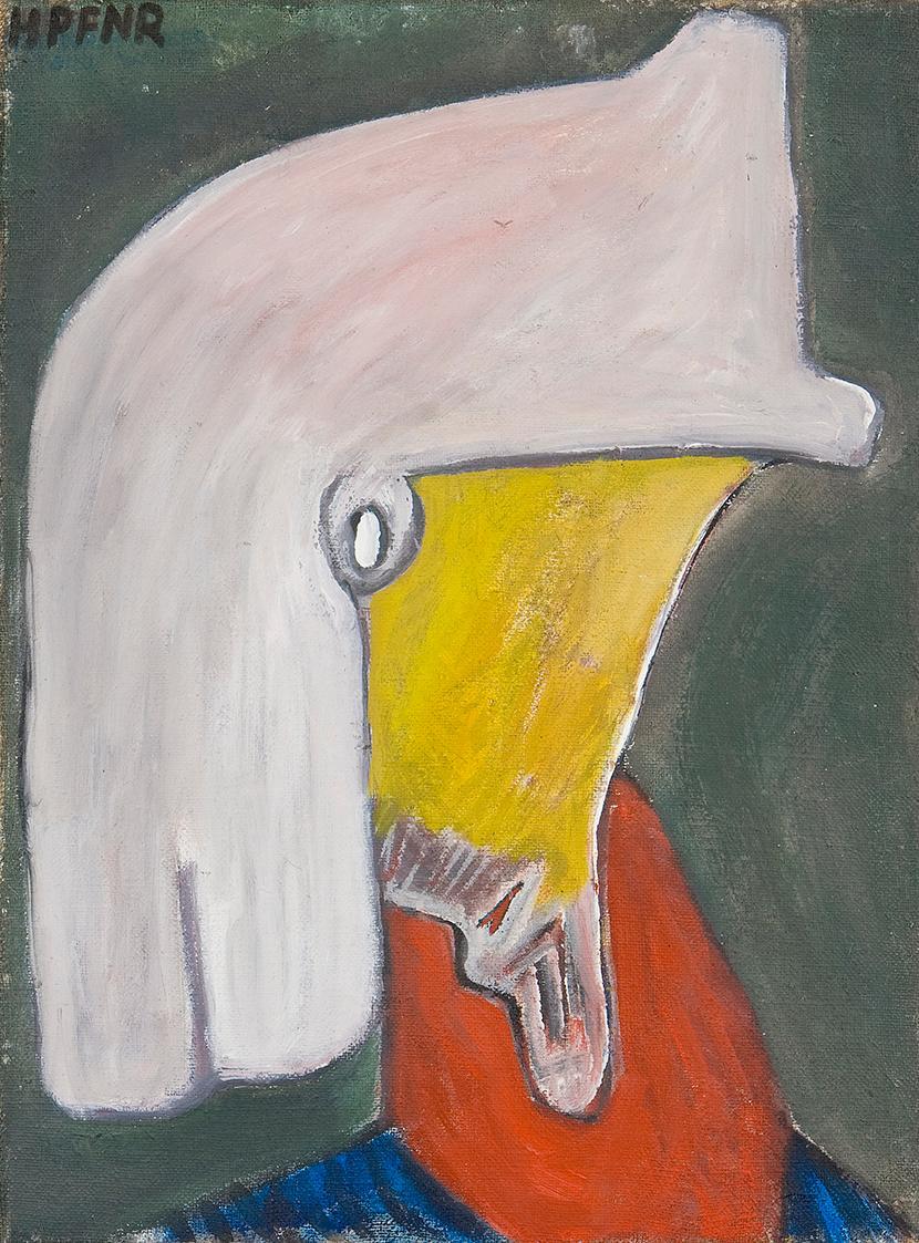 Kurt Hüpfner, Bildnis, 1996, Acryl auf Leinwand, 40 × 30 cm, Privatbesitz, Wien