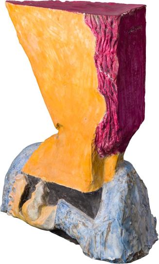 Kurt Hüpfner, Ohne Titel, um 2000, Gips, Terrakotta, Pigmentfarbe und Öl, 40 × 31 × 13 cm, Priv ...