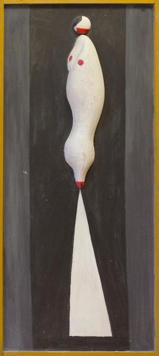 Kurt Hüpfner, Lady, 1978, Holzrelief, mit Acryl bemalt, 120,5 × 55,3 × 5 cm, Privatbesitz, Wien ...