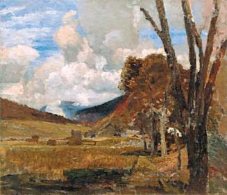 Tina Blau, Aus dem Oetztal, 1901, Öl auf Leinwand, 50 × 58 cm, Privatbesitz, Courtesy Galerie M ...