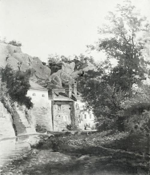 Tina Blau, Klausen bei Mödling, 1868, Öl auf Leinwand, Roser-De Palma: 46 × 39 cm, Privatbesitz ...