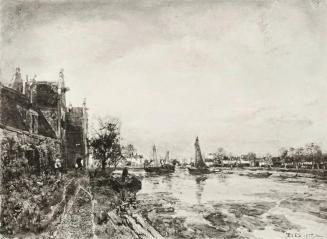 Tina Blau, Aus Holland, 1877, Öl, unbekannter Verbleib