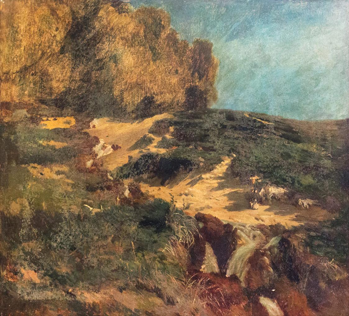 Tina Blau, Ramsau, um 1871, Öl auf Leinwand, doubliert, 47 × 52 cm, Privatbesitz, Wien