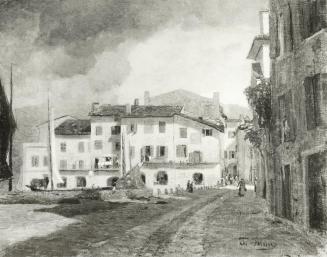 Tina Blau, Malcesine, 1902, Öl auf Leinwand, 57 × 69 cm, unbekannter Verbleib
